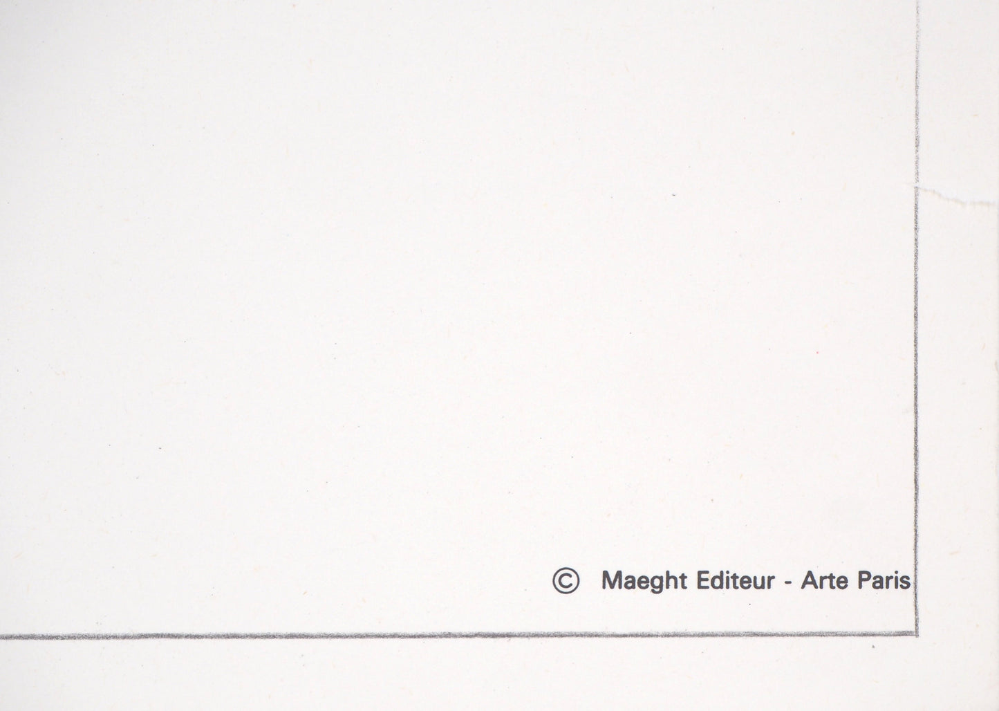 Saul STEINBERG : Galerie Maeght Expo 1977 - Lithographie originale signée