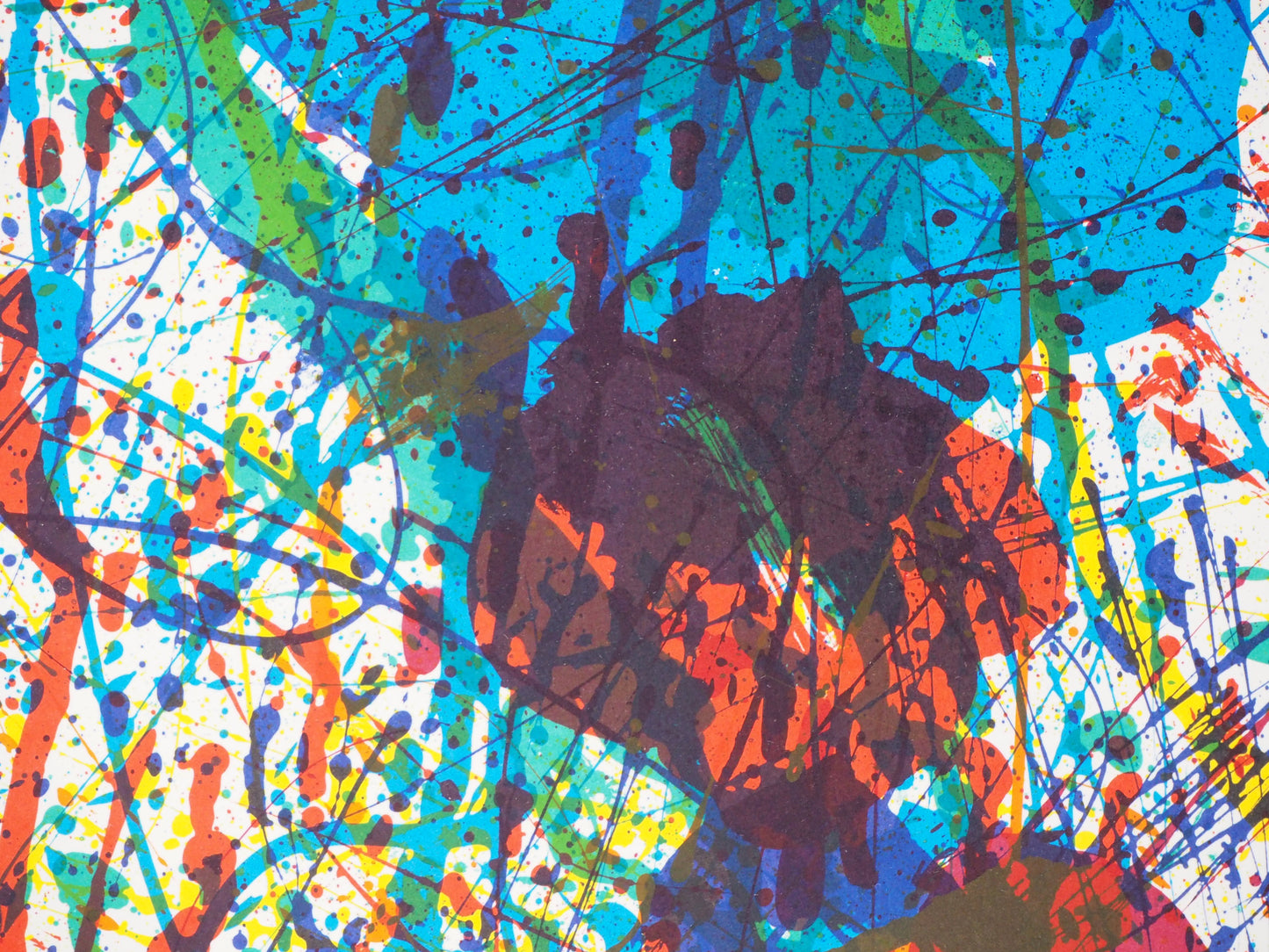 Sam FRANCIS : Explosion de couleurs - Lithographie originale