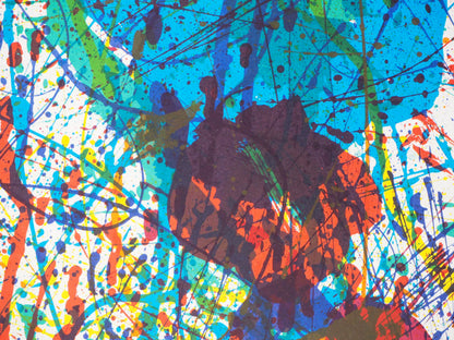 Sam FRANCIS : Explosion de couleurs - Lithographie originale