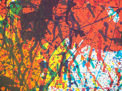 Sam FRANCIS : Explosion de couleurs - Lithographie originale