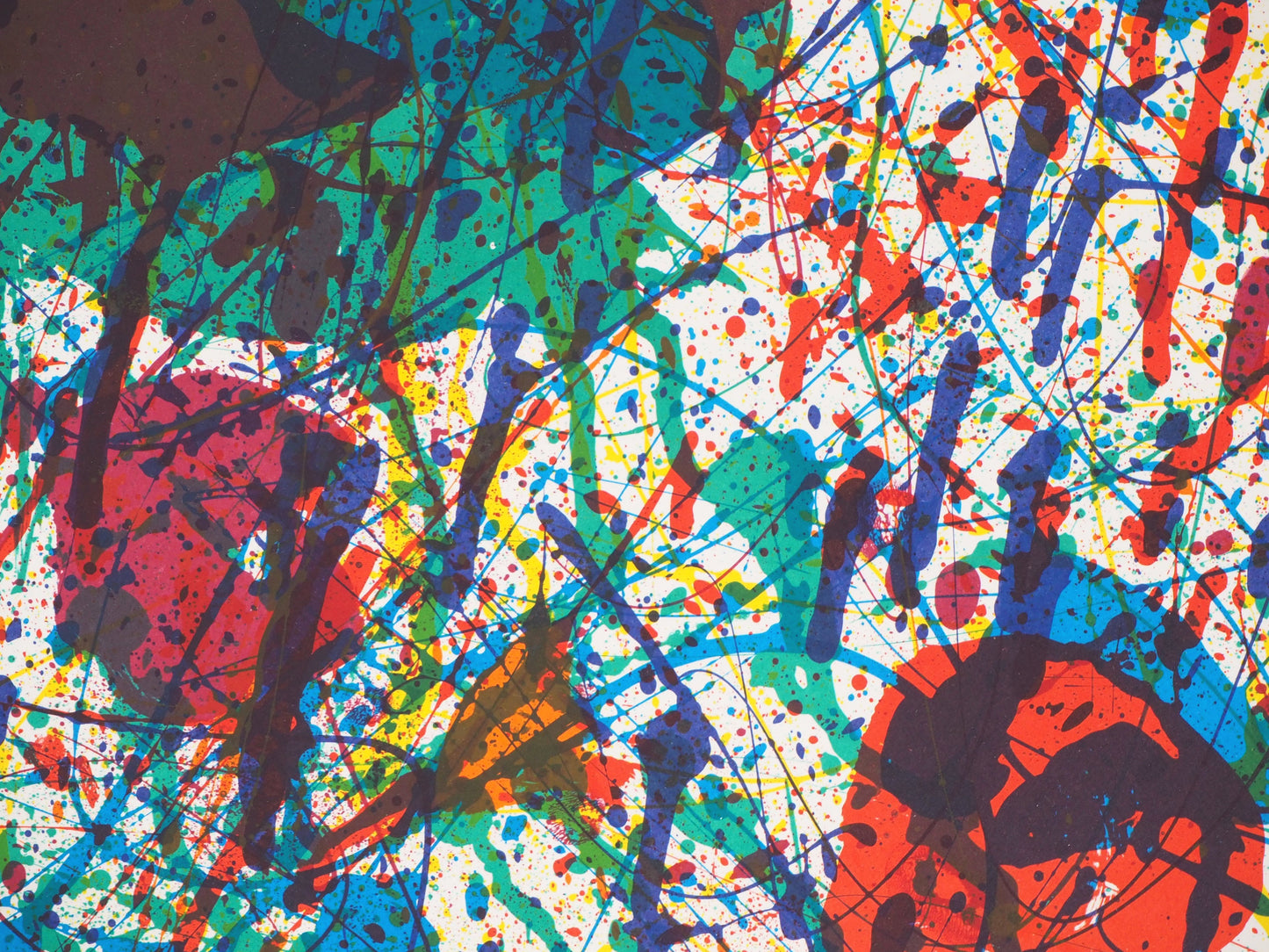 Sam FRANCIS : Explosion de couleurs - Lithographie originale