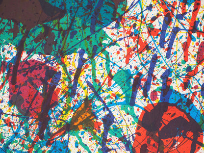 Sam FRANCIS : Explosion de couleurs - Lithographie originale
