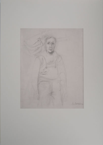 Willem DE KOONING : Working man - Lithographie signée