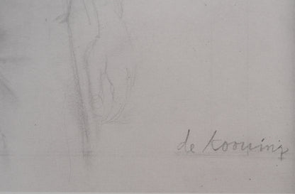 Willem DE KOONING : Working man - Lithographie signée