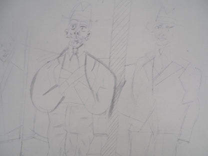 Willem DE KOONING : Homme au chapeau - Lithographie signée
