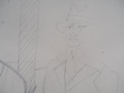 Willem DE KOONING : Homme au chapeau - Lithographie signée