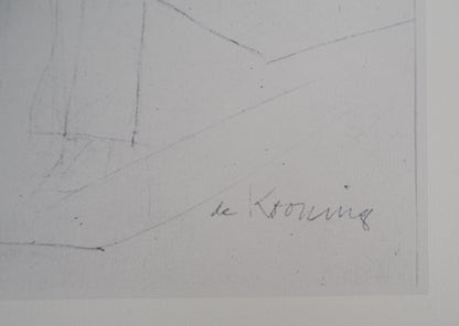 Willem DE KOONING : Homme au chapeau - Lithographie signée
