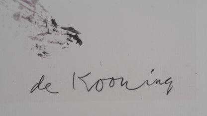 Willem DE KOONING : Paysage sauvage - Lithographie signée