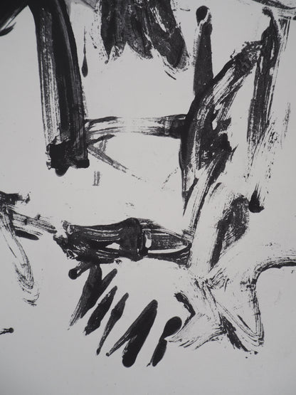 Willem DE KOONING : Homme au chapeau - Lithographie