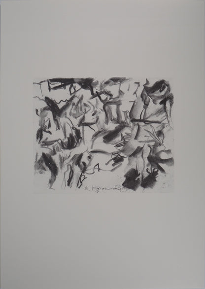 Willem DE KOONING : Atelier américain - Lithographie signée