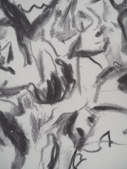 Willem DE KOONING : Atelier américain - Lithographie signée