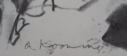 Willem DE KOONING : Atelier américain - Lithographie signée