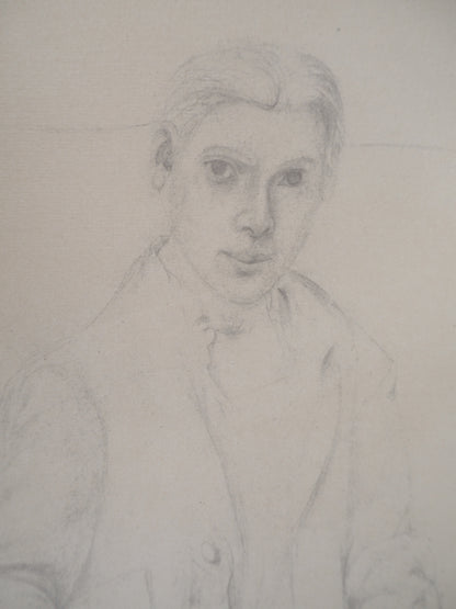 Willem DE KOONING : Autoportrait avec un frère imaginaire  - Lithographie