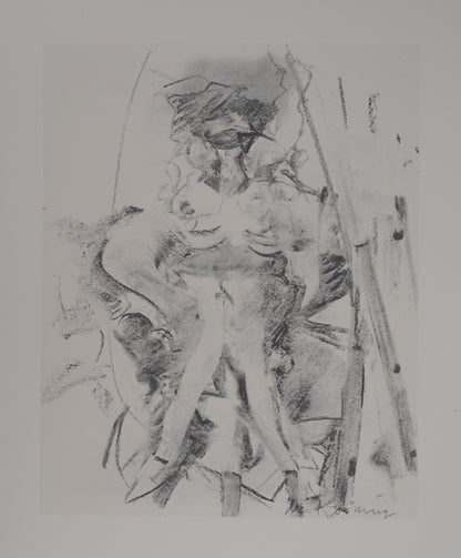 Willem DE KOONING : Femme à la barque - Lithographie signée