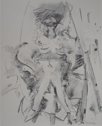 Willem DE KOONING : Femme à la barque - Lithographie signée