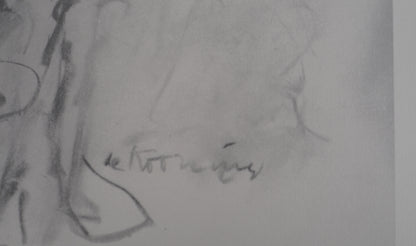 Willem DE KOONING : Personnages fauves dans le paysage - Lithographie signée
