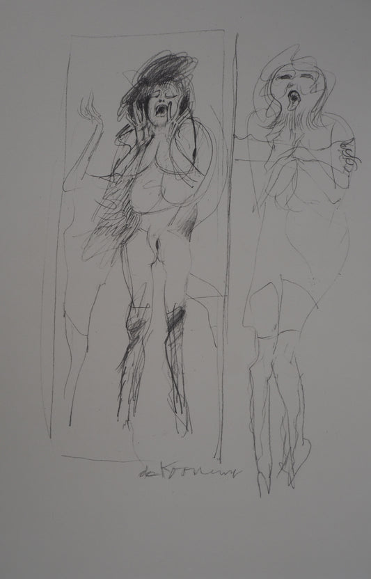 Willem DE KOONING : Cri de femme - Lithographie signée