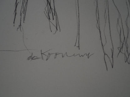 Willem DE KOONING : Cri de femme - Lithographie signée