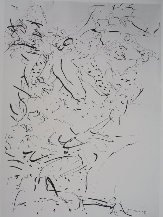 Willem DE KOONING : Hommage à Brueghel - Lithographie signée