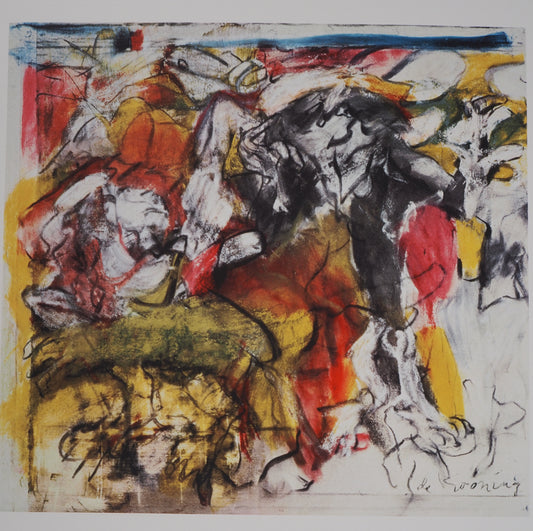 Willem DE KOONING : Figures dans le paysage - Lithographie signée