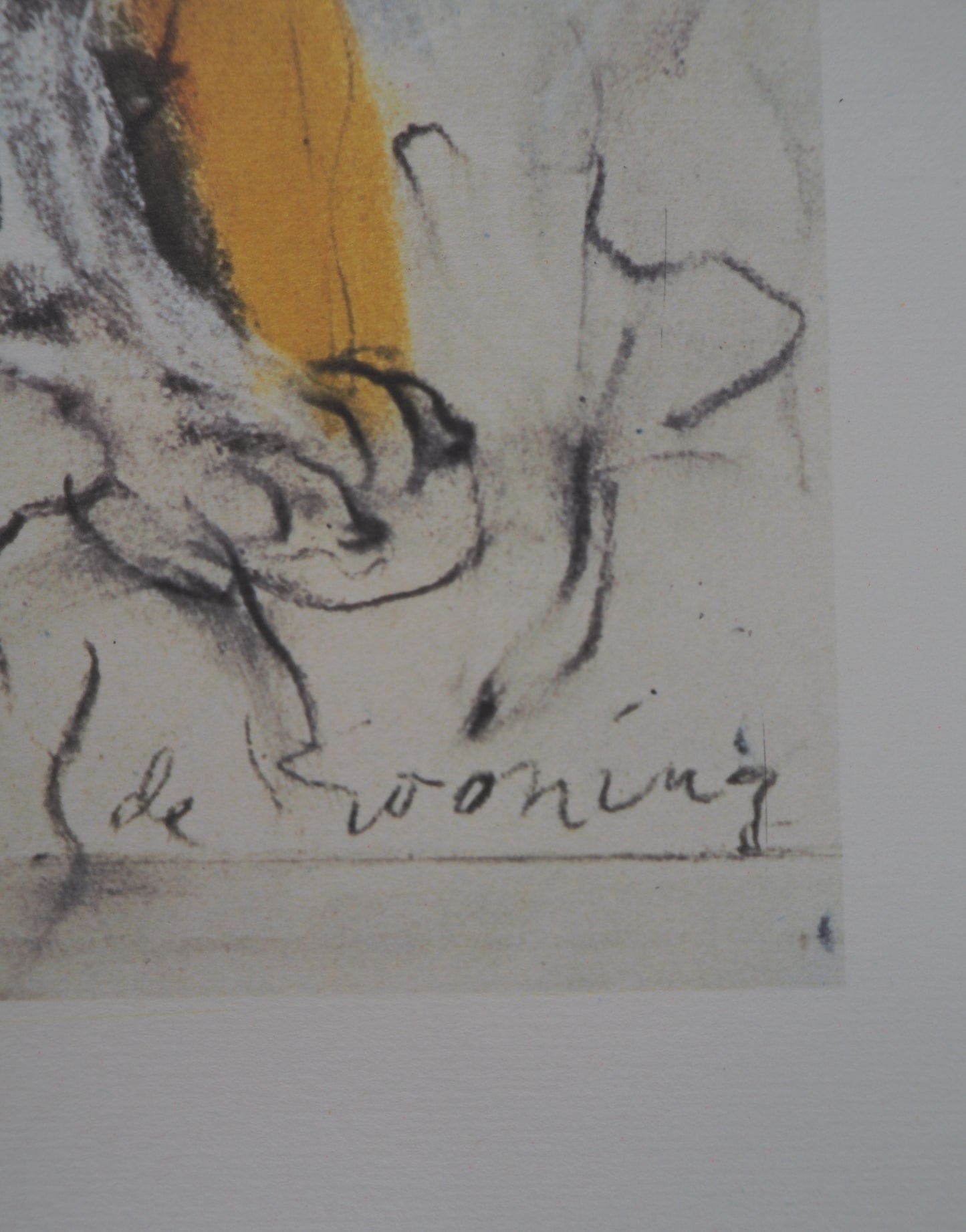 Willem DE KOONING : Figures dans le paysage - Lithographie signée