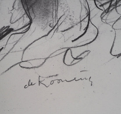 Willem DE KOONING : L'Homme derrière la brume - Lithographie signée