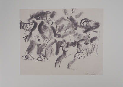Willem DE KOONING : Danse fauve - Lithographie signée