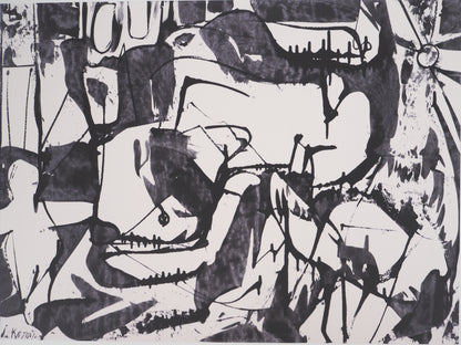 Willem DE KOONING : Abstraction  - Lithographie signée