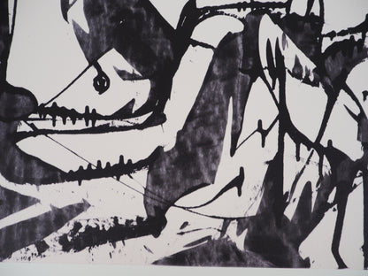 Willem DE KOONING : Abstraction  - Lithographie signée