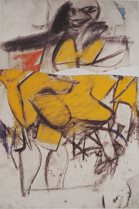 Willem DE KOONING : La femme en jaune - Lithographie signée