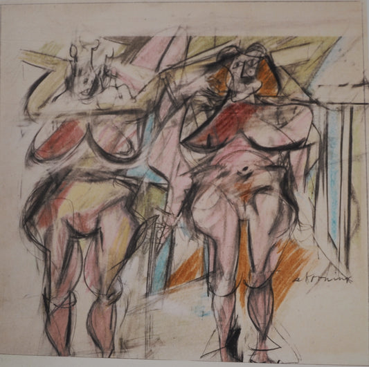 Willem DE KOONING : Deux femmes sauvages - Lithographie signée