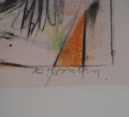 Willem DE KOONING : Femme en jaune - Lithographie signée