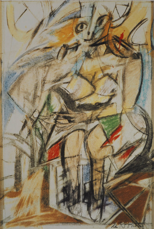 Willem DE KOONING : Modèle assis - Lithographie signée