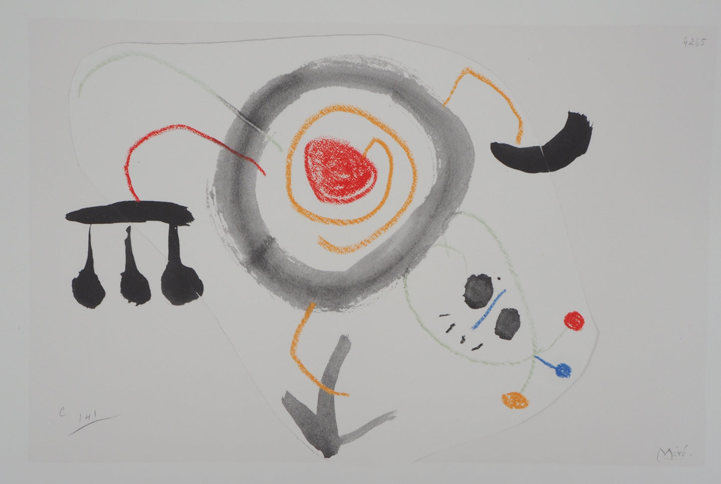 Joan MIRO : Animal Surréaliste - Lithographie signée