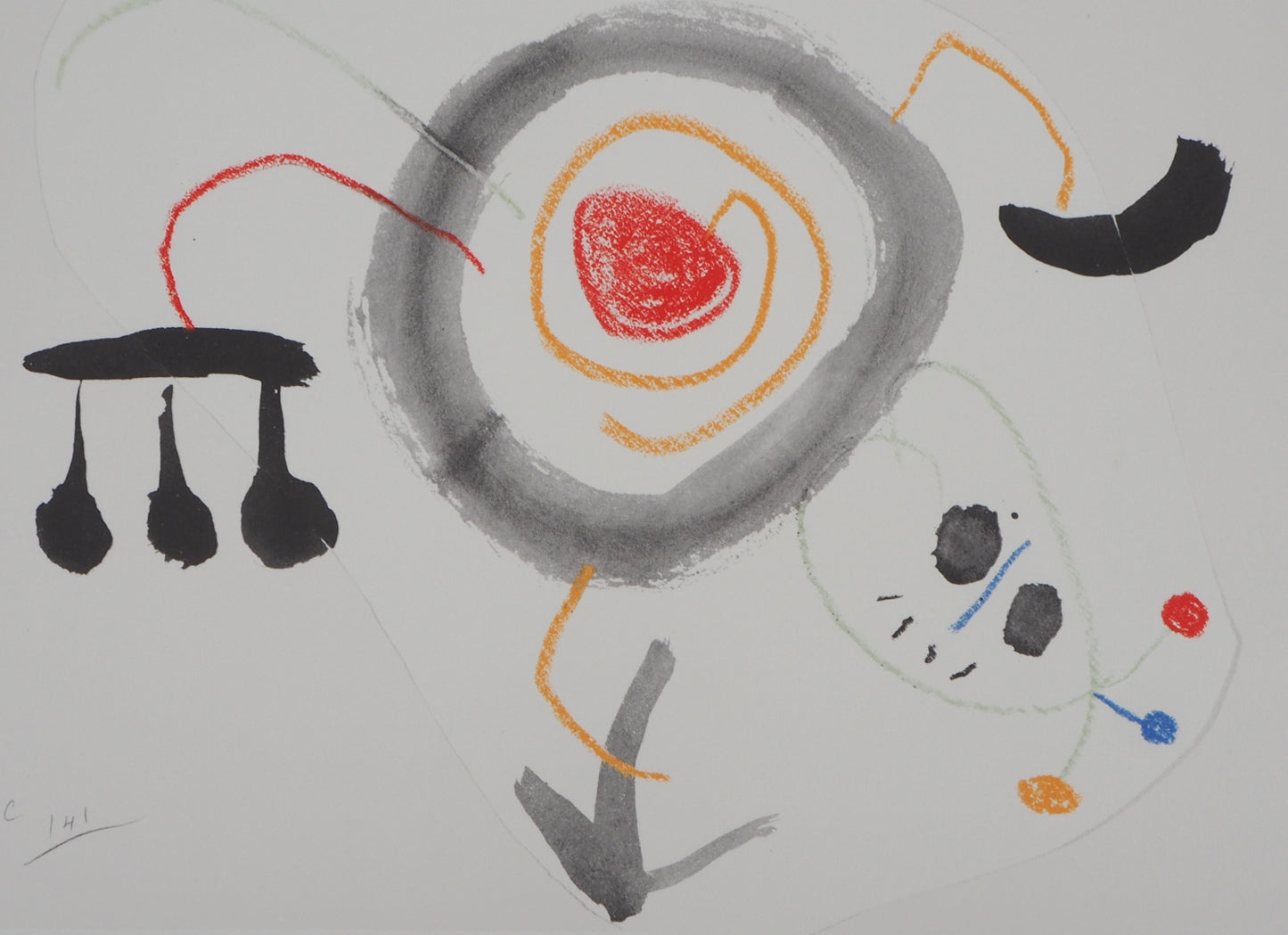 Joan MIRO : Animal Surréaliste - Lithographie signée