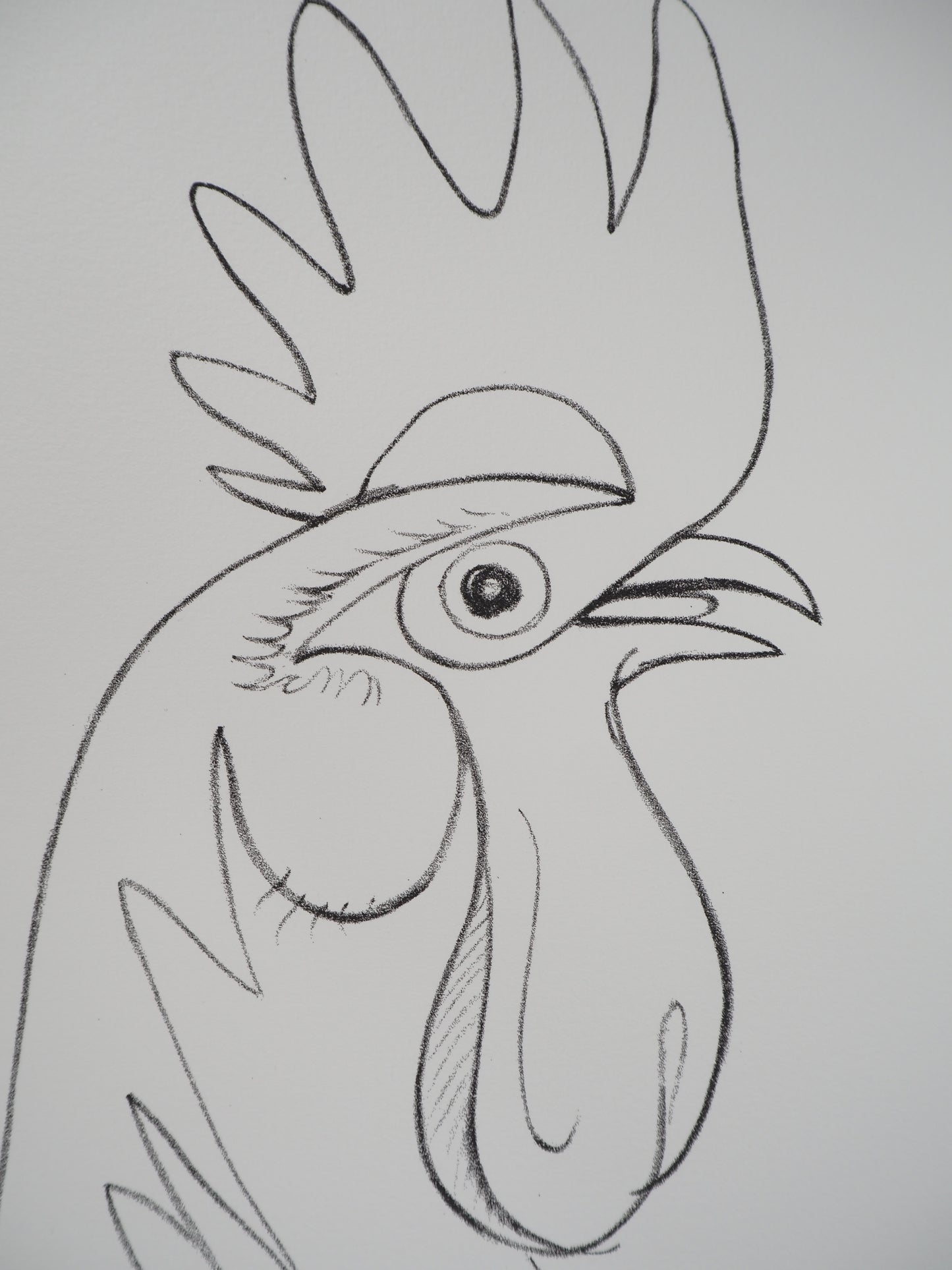 Jean COCTEAU : Fierté - Le Coq, Lithographie signée