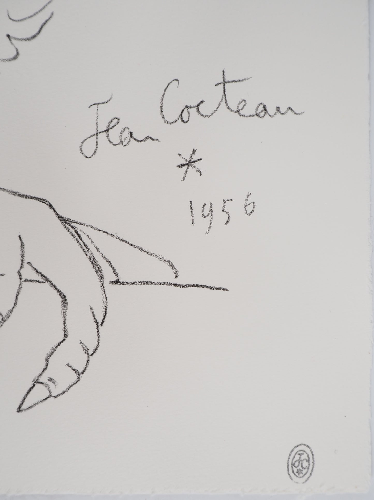Jean COCTEAU : Fierté - Le Coq, Lithographie signée