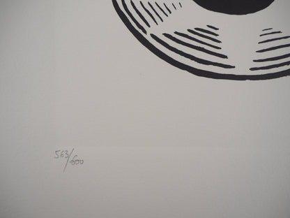 Sonia DELAUNAY : Robe Graphique Art Deco - Lithographie signée