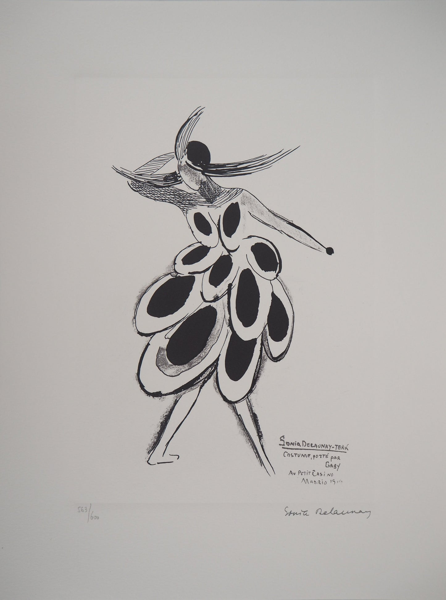 Sonia DELAUNAY : Robe espagnole - Lithographie signée