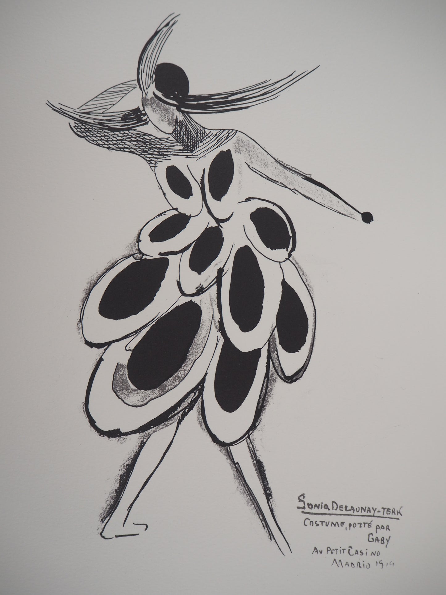 Sonia DELAUNAY : Robe espagnole - Lithographie signée