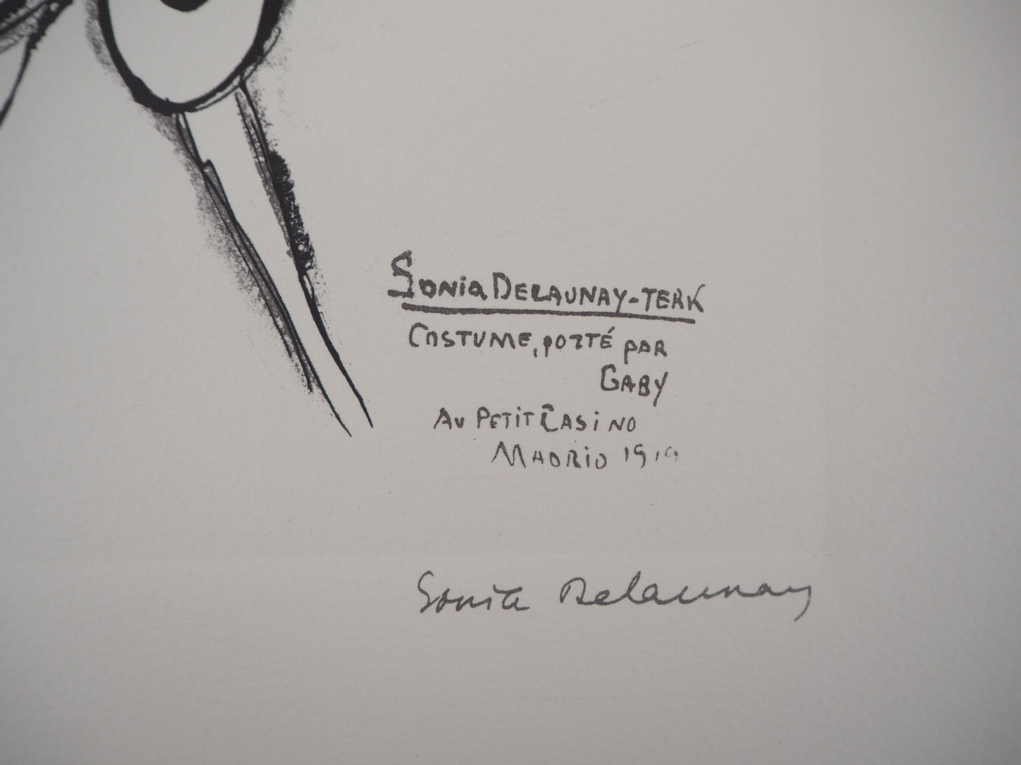 Sonia DELAUNAY : Robe espagnole - Lithographie signée