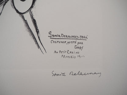 Sonia DELAUNAY : Robe espagnole - Lithographie signée