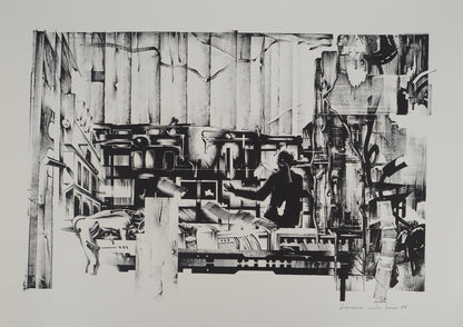 Francisco MELO : Dystopie scientifique - Lithographie originale signée