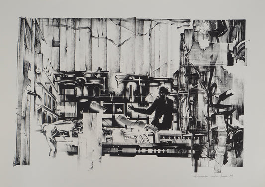 Francisco MELO : Dystopie scientifique - Lithographie originale signée