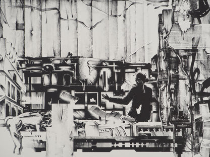 Francisco MELO : Dystopie scientifique - Lithographie originale signée