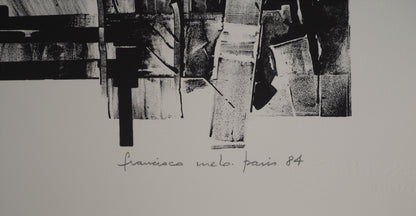 Francisco MELO : Dystopie scientifique - Lithographie originale signée