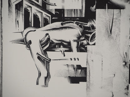 Francisco MELO : Dystopie scientifique - Lithographie originale signée