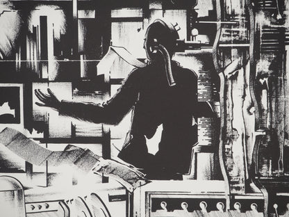 Francisco MELO : Dystopie scientifique - Lithographie originale signée
