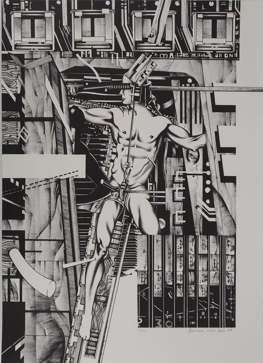 Francisco MELO : Metropolis - Lithographie originale signée