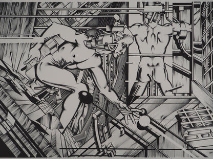 Francisco MELO : Surhomme - Lithographie originale signée